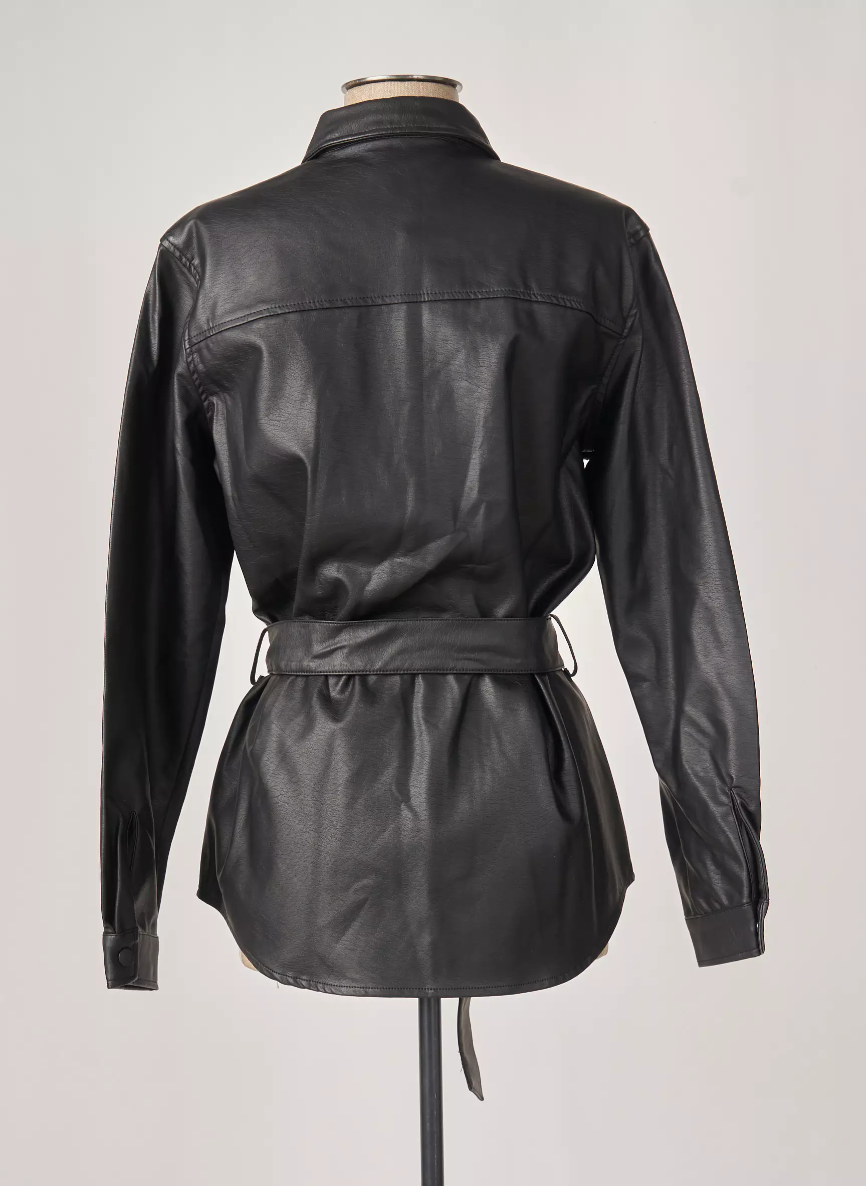 Garcia Vestesimilicuir Femme couleur noir