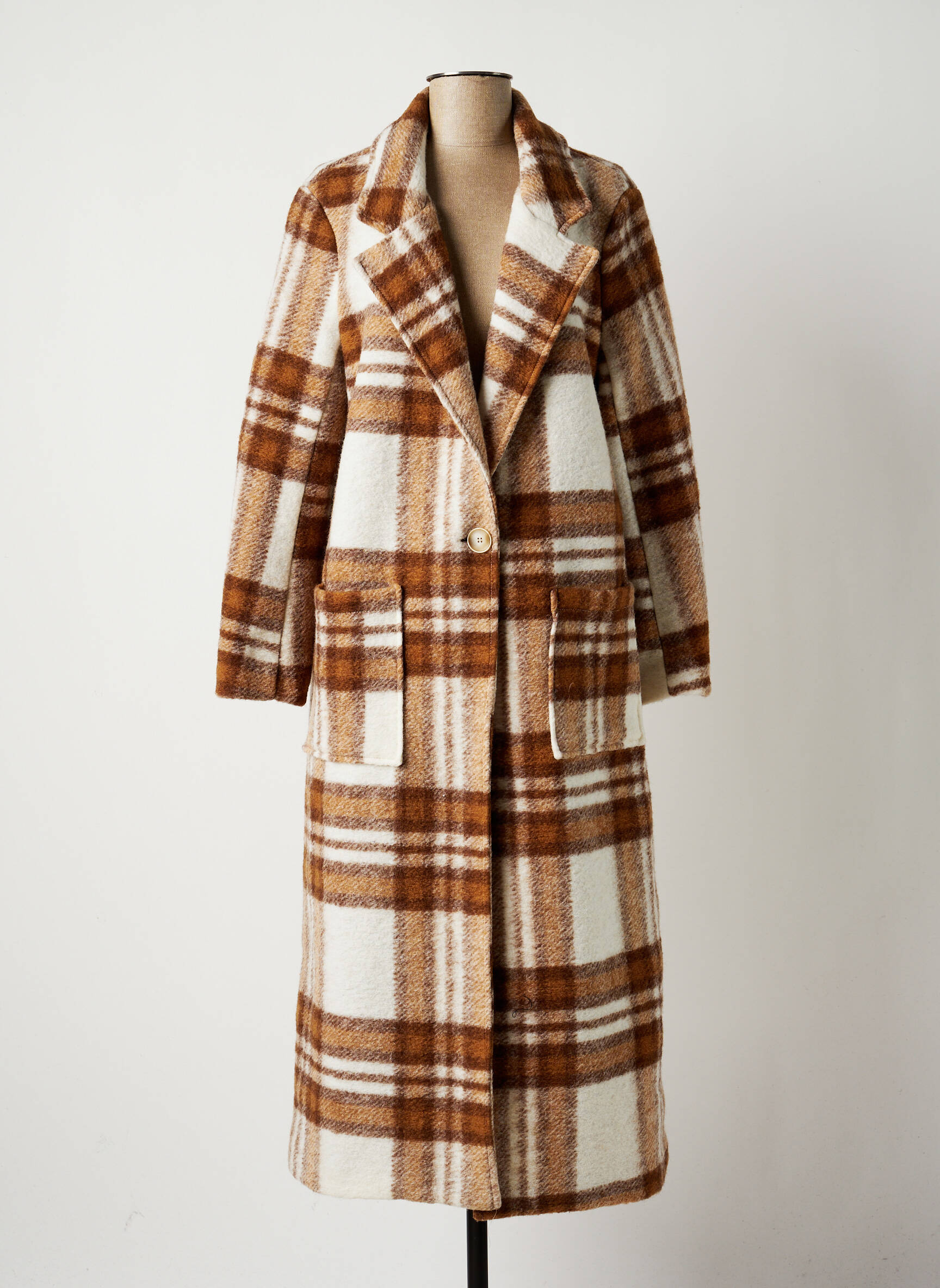 Chantal B  Manteaux Longs Femme couleur marron