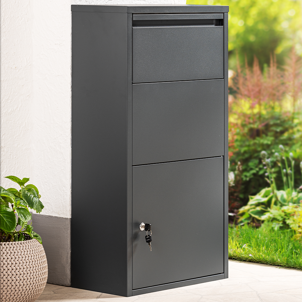 HC Home & Living XXL Paketbox, ca. 44 x 22 x 82 cm - Anthrazit