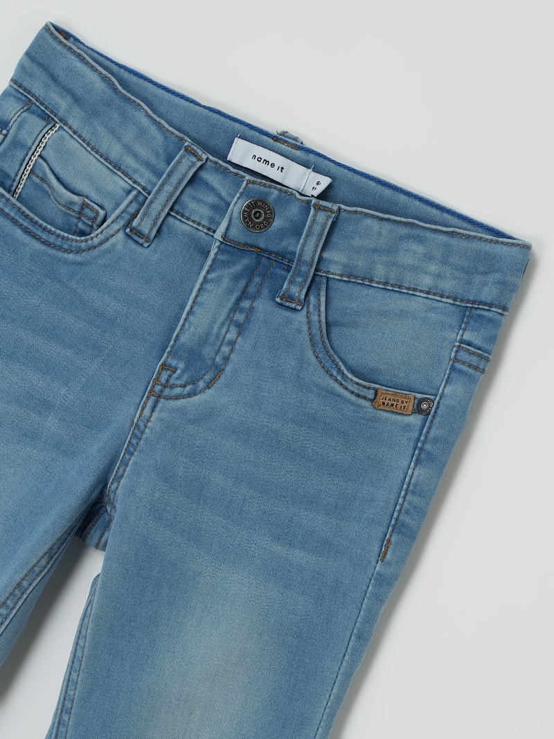 Jeans mit Stretch-Anteil Modell 'Theo' in jeans
