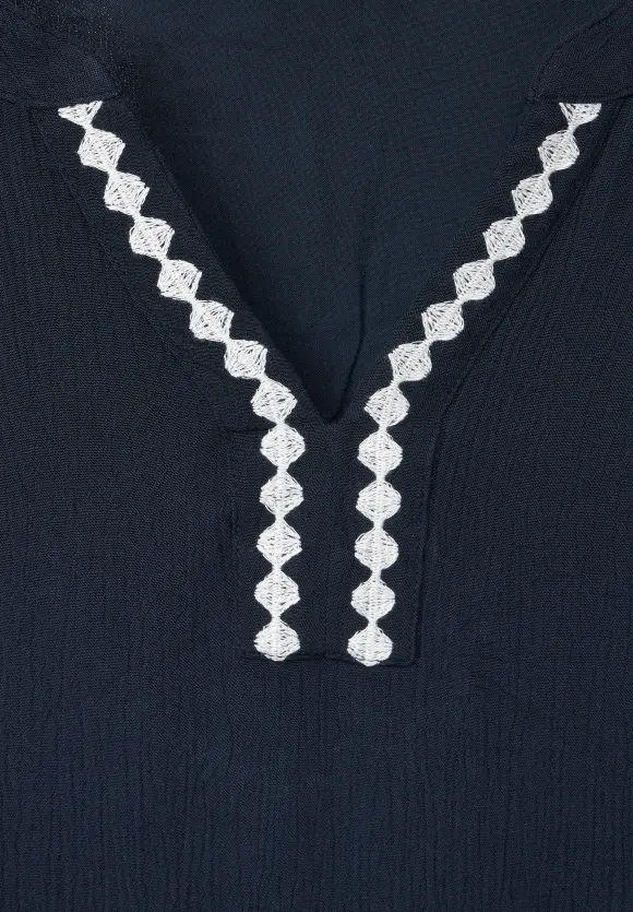 CECIL Besticktes Kleid in Unifarbe