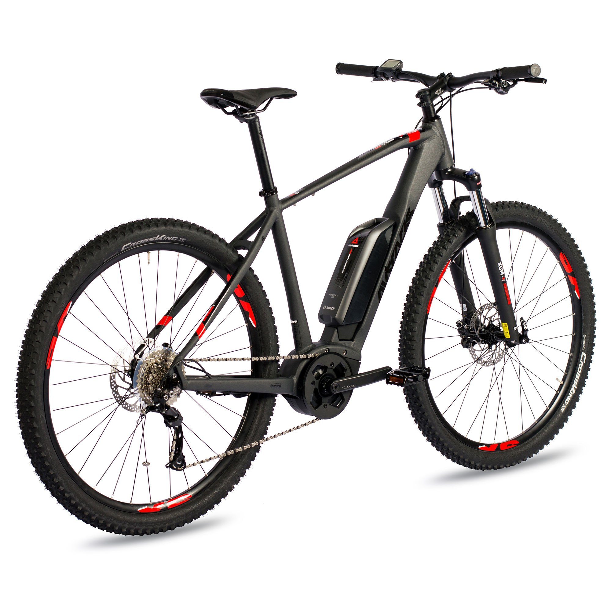 Airtracks E-Bike 29 Zoll E-MTB Mountainbike BOSCH Performance Line Gen3 500 Wh, 9 Gang, Kettenschaltung, Mittelmotor, 500 Wh Akku, SHIMANO ALIVIO - 46cm 51cm 56cm