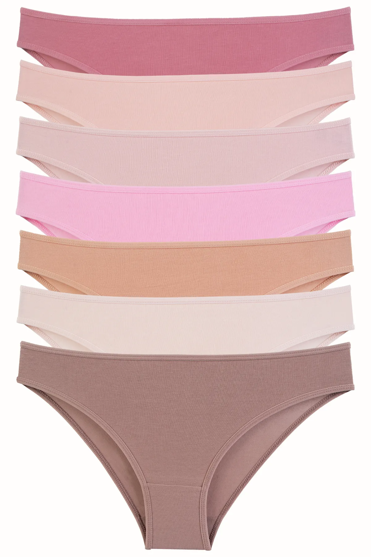 Nicoletta  Damenhöschen 7er-Pack Lycra Stone