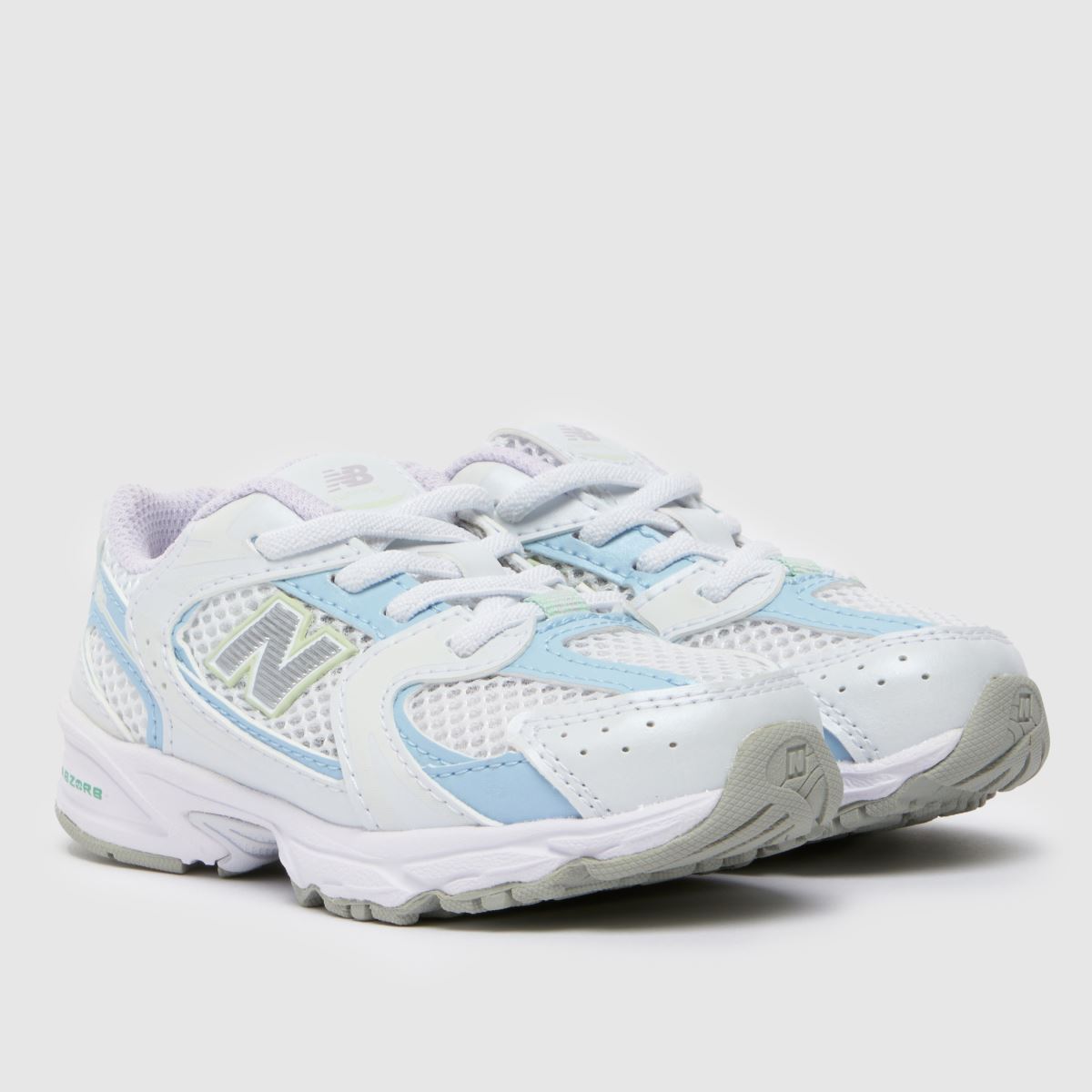 New Balance vita & flerfärgade blå 530 flickor småbarnsskor