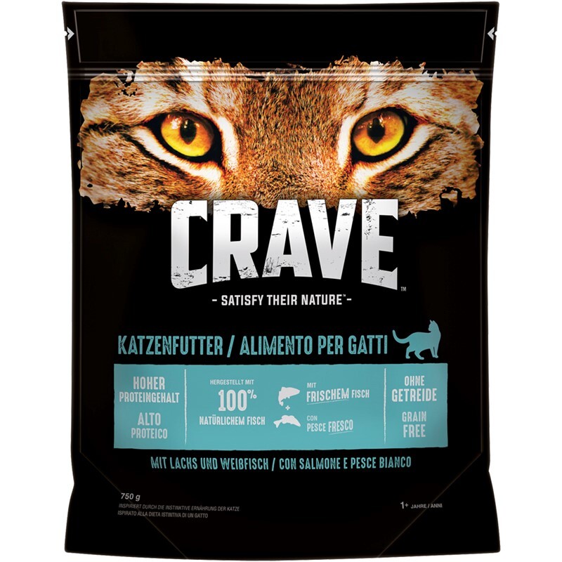 CRAVE Trockenfutter CRAVE mit Lachs und Weißfisch 750 g
