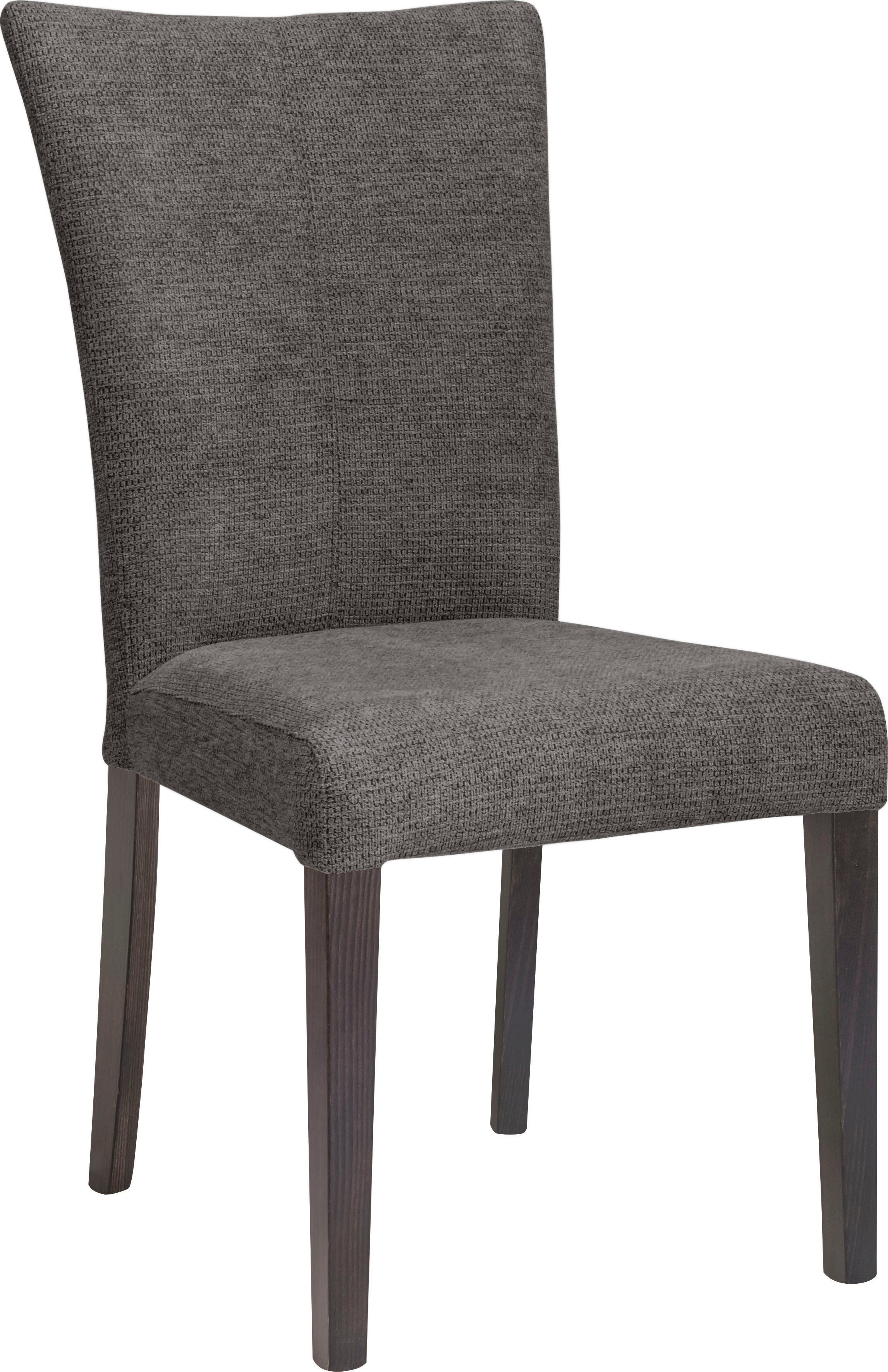 Home affaire 4-Fußstuhl Aspen (Set, 2 St), Beine aus massiver Buche, wengefarben lackiert