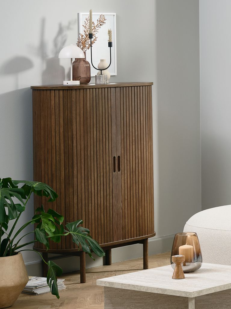 LYNGVIG LYNGVIG skap 90cm 2 lamelldører mørk eik