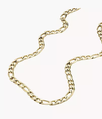 Fossil Kette Figaro Ellis Core Chains Edelstahl goldfarben