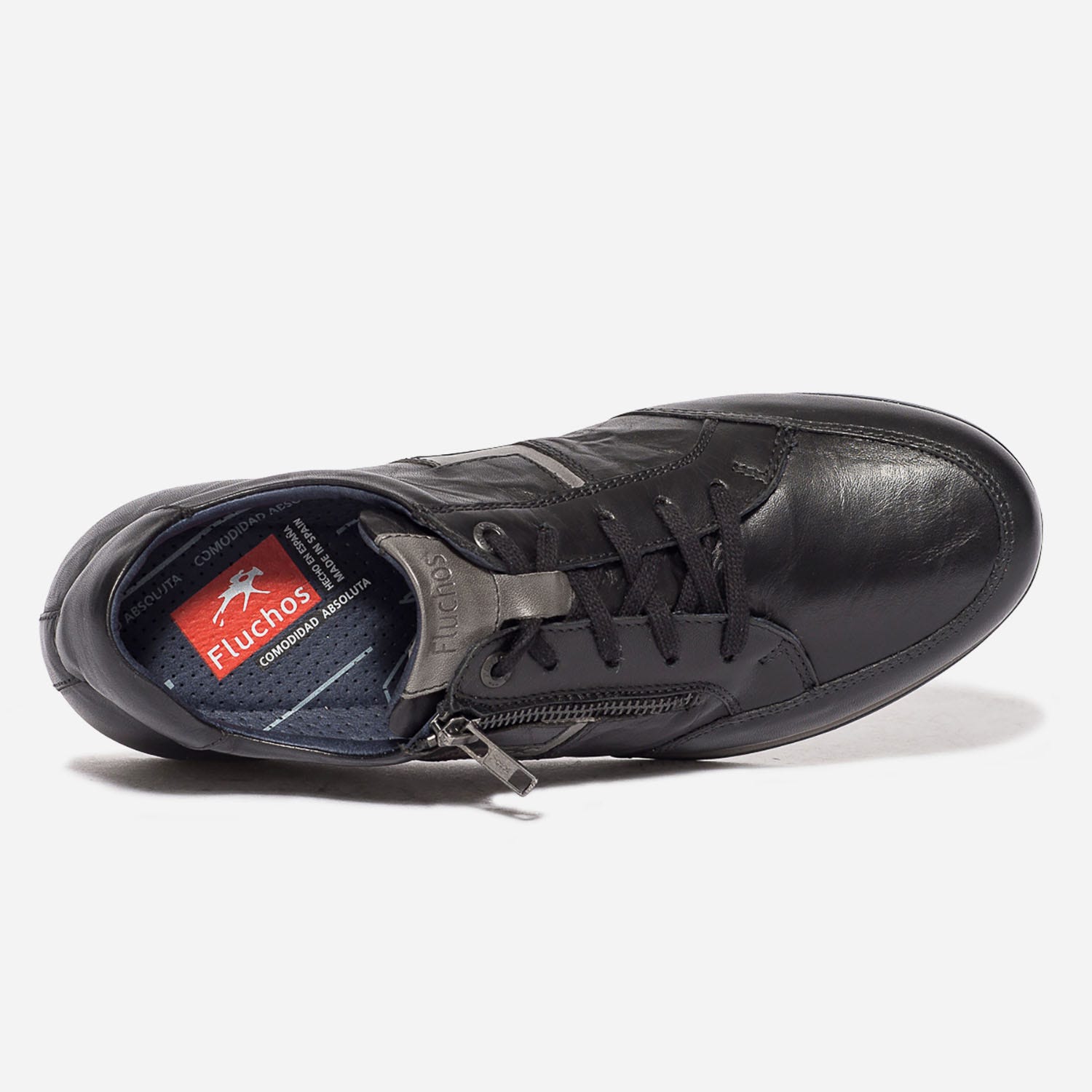 Tennis FLUCHOS noire en cuir