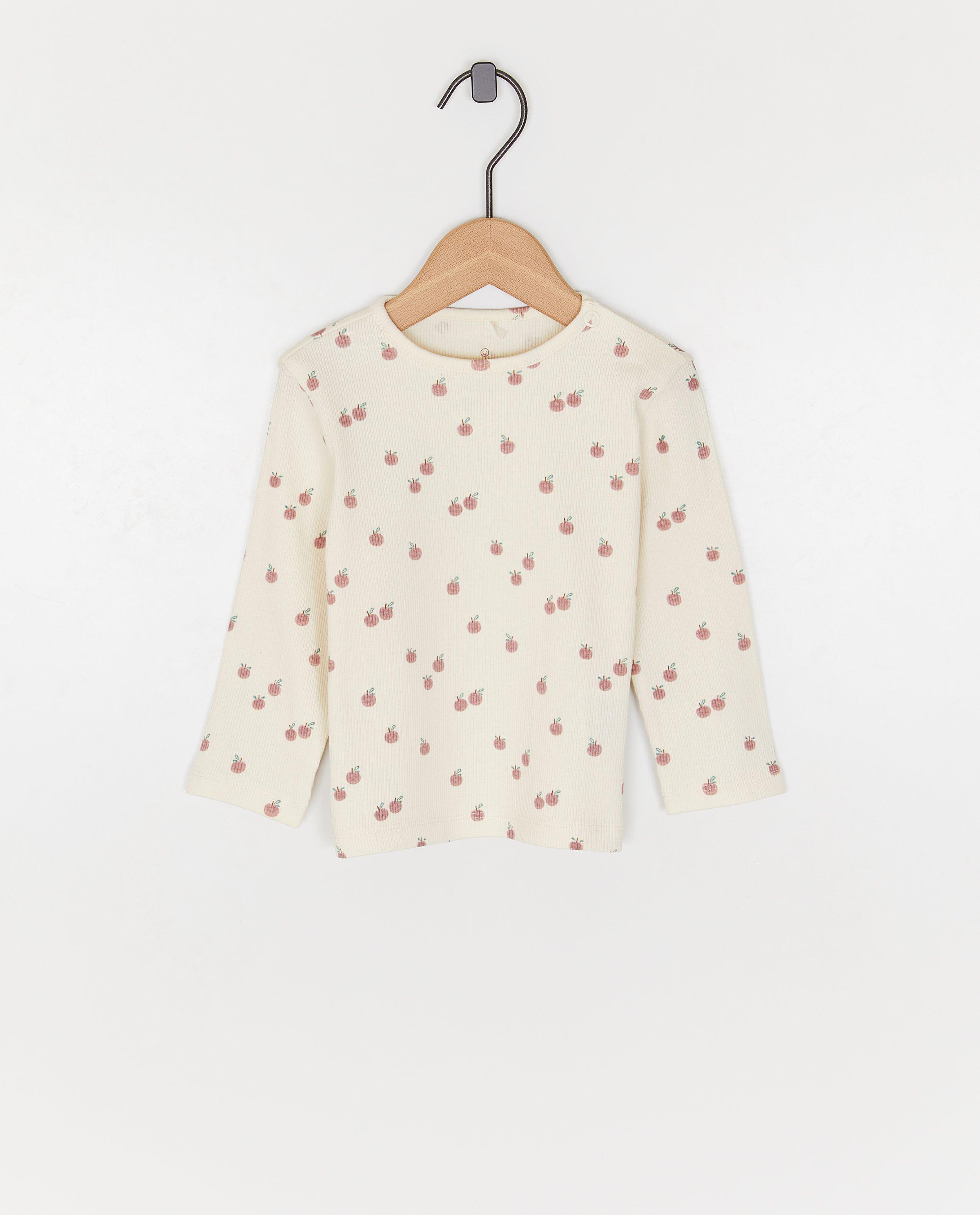 Tricou cu mânecă lungă Cuddles and Smiles cu imprimeu roz deschis