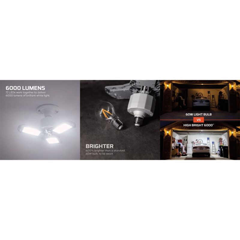 NEBO High Bright 6000 Lumens LED (OTH-0001-G)