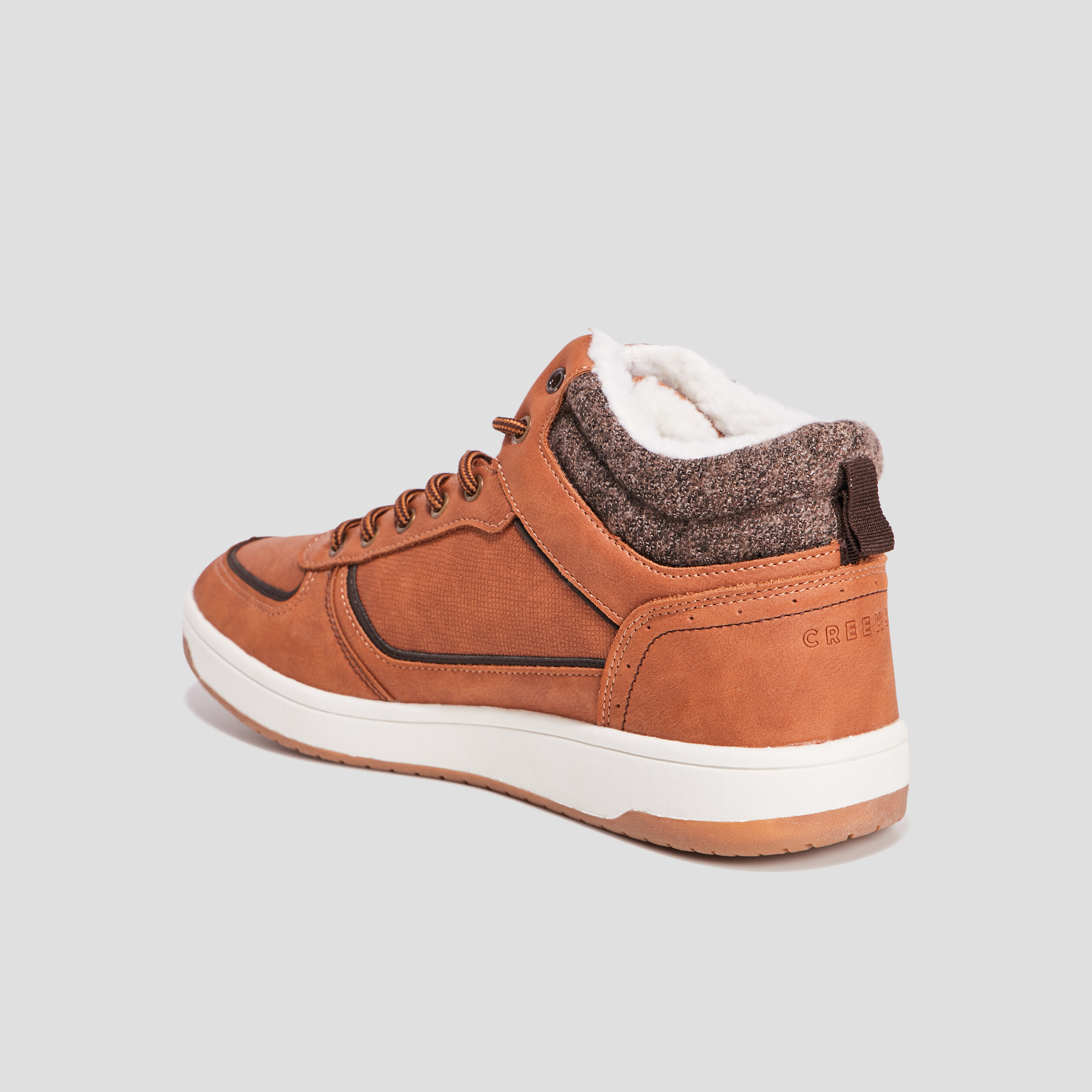 Baskets montantes Creeks marron homme | La Halle