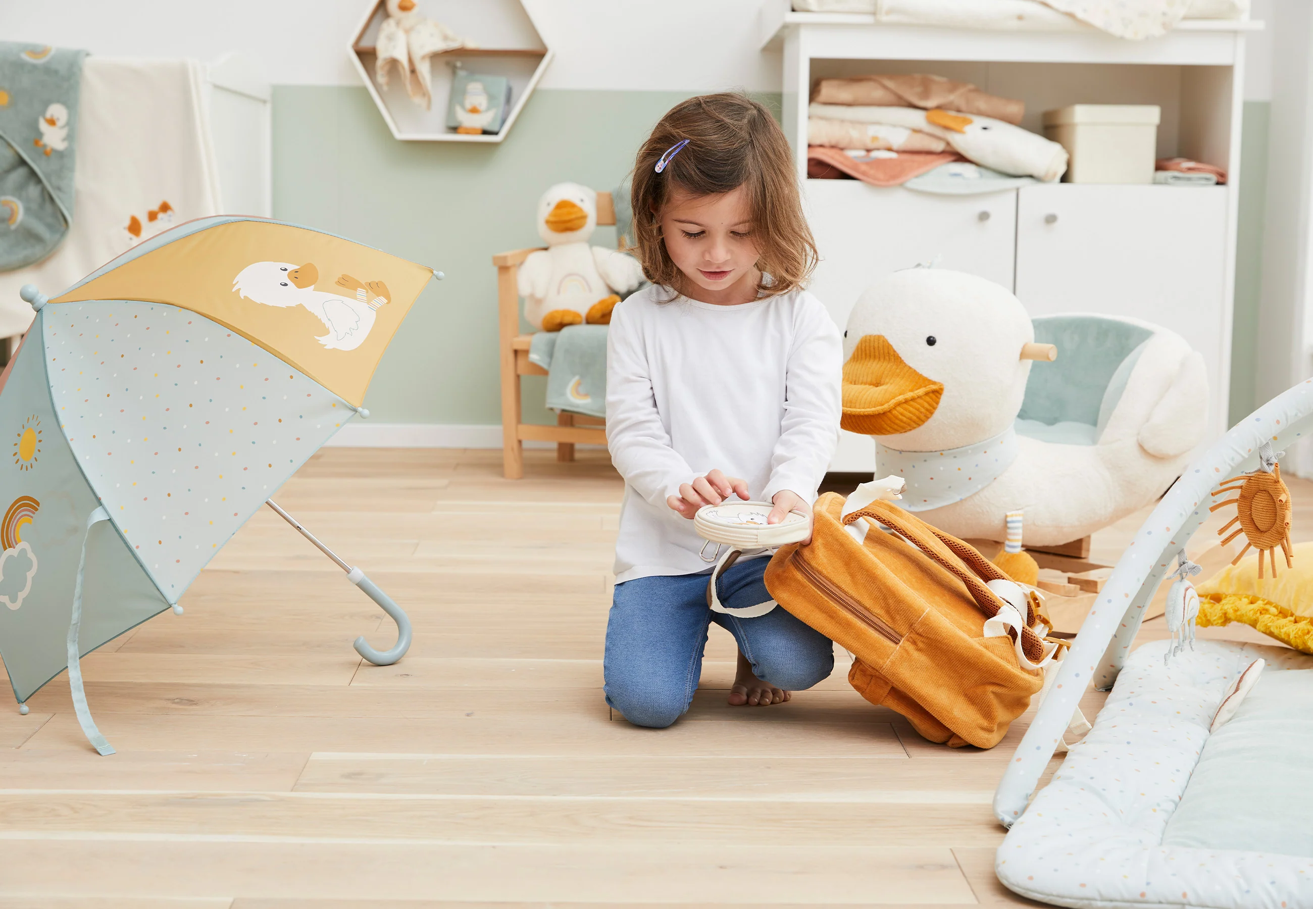 Kinderregenschirm mit Motiv Ente Edda