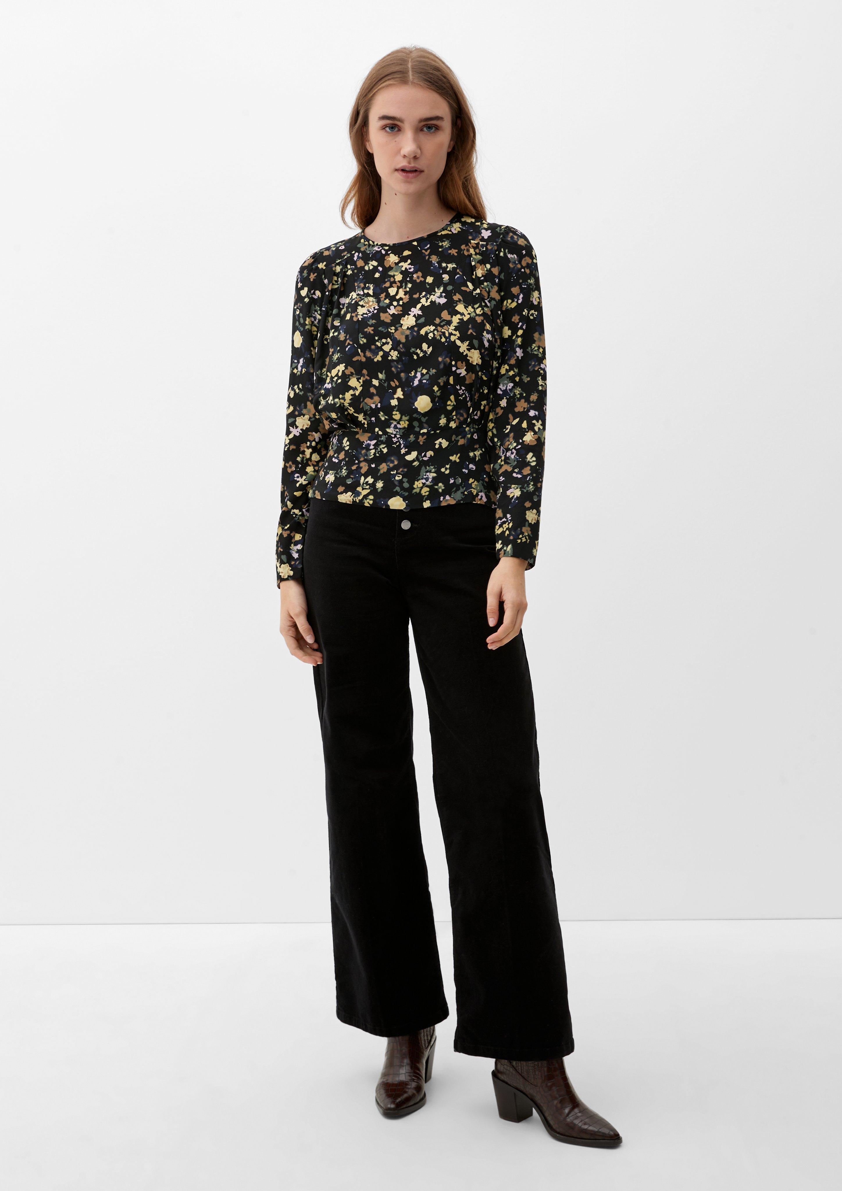 Viskose-Bluse mit Alloverprint  2120819-99A0