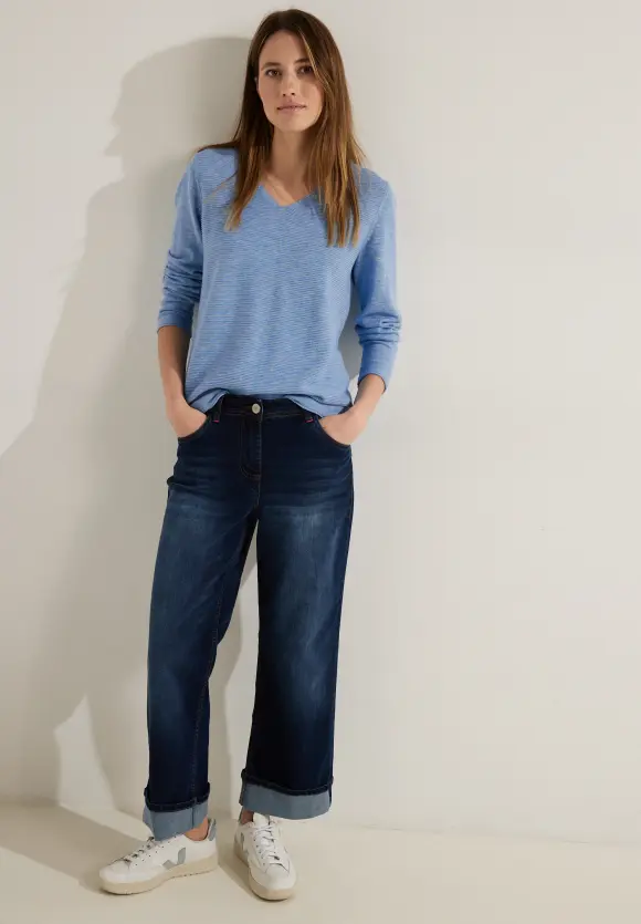 CECIL Struktur Streifen Pullover