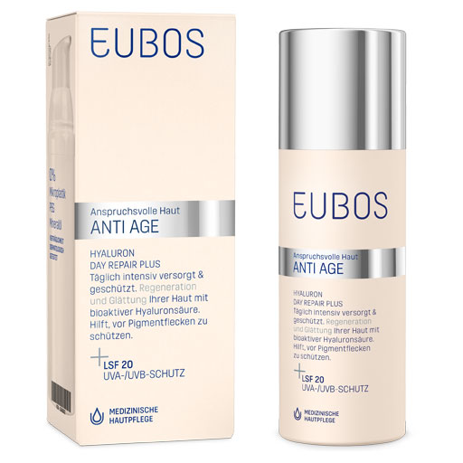EUBOS HYALURON Day Repair plus Creme LSF 20  50 ml  Creme