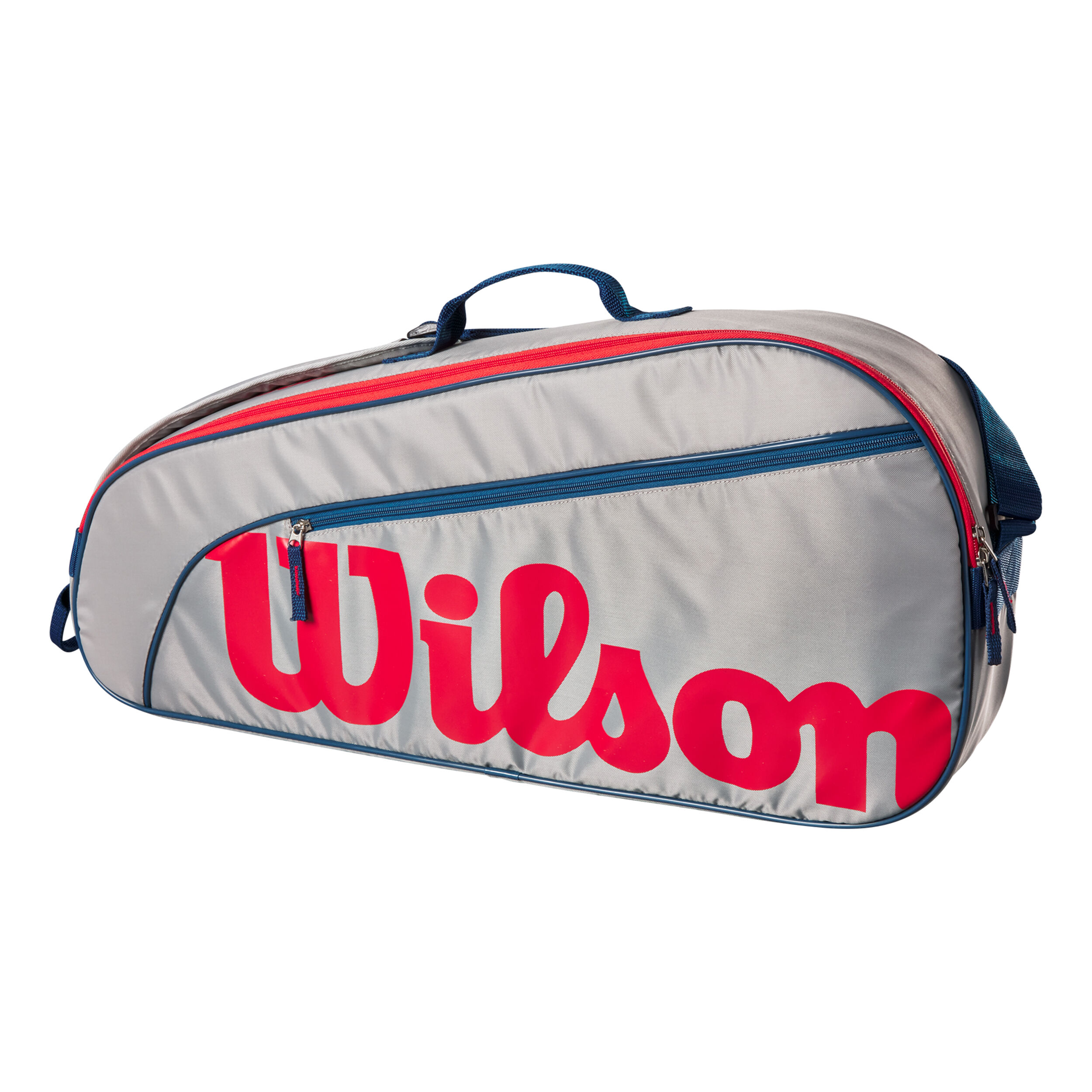 Junior Schlägertasche 3er - Grau, Rot