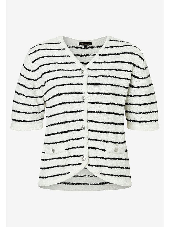 More & More Cardigan in Weiß/ Dunkelblau günstig kaufen