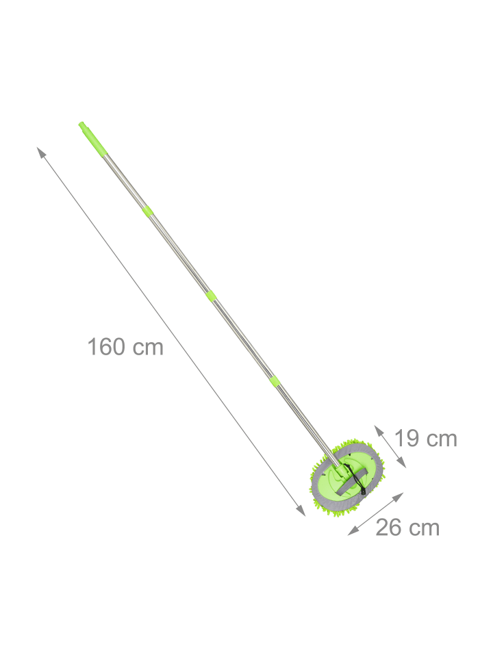 relaxdays Auto Waschbürste in Grün/ Silber - 160 cm günstig kaufen onesize
