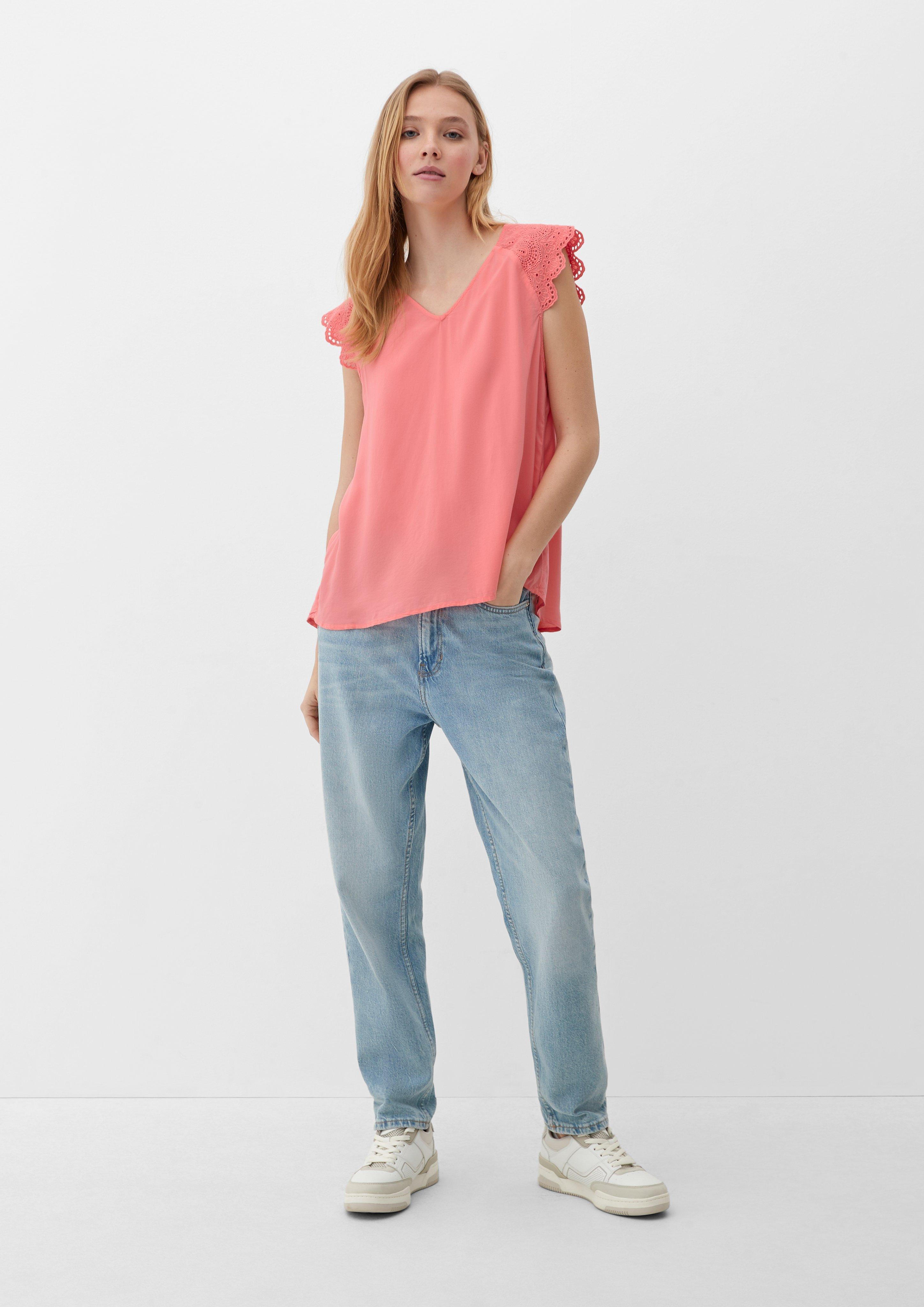 Bluse mit Broderie Anglaise  2132615-4281