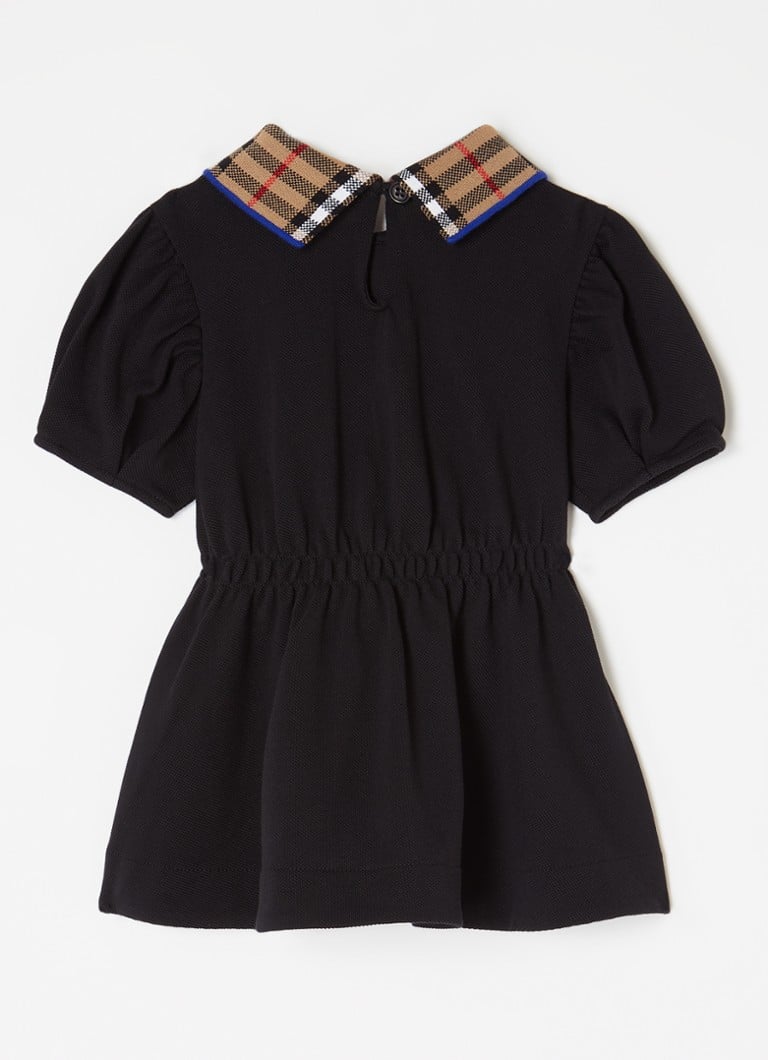 Rochie polo Burberry Alesea Check din bumbac piqué