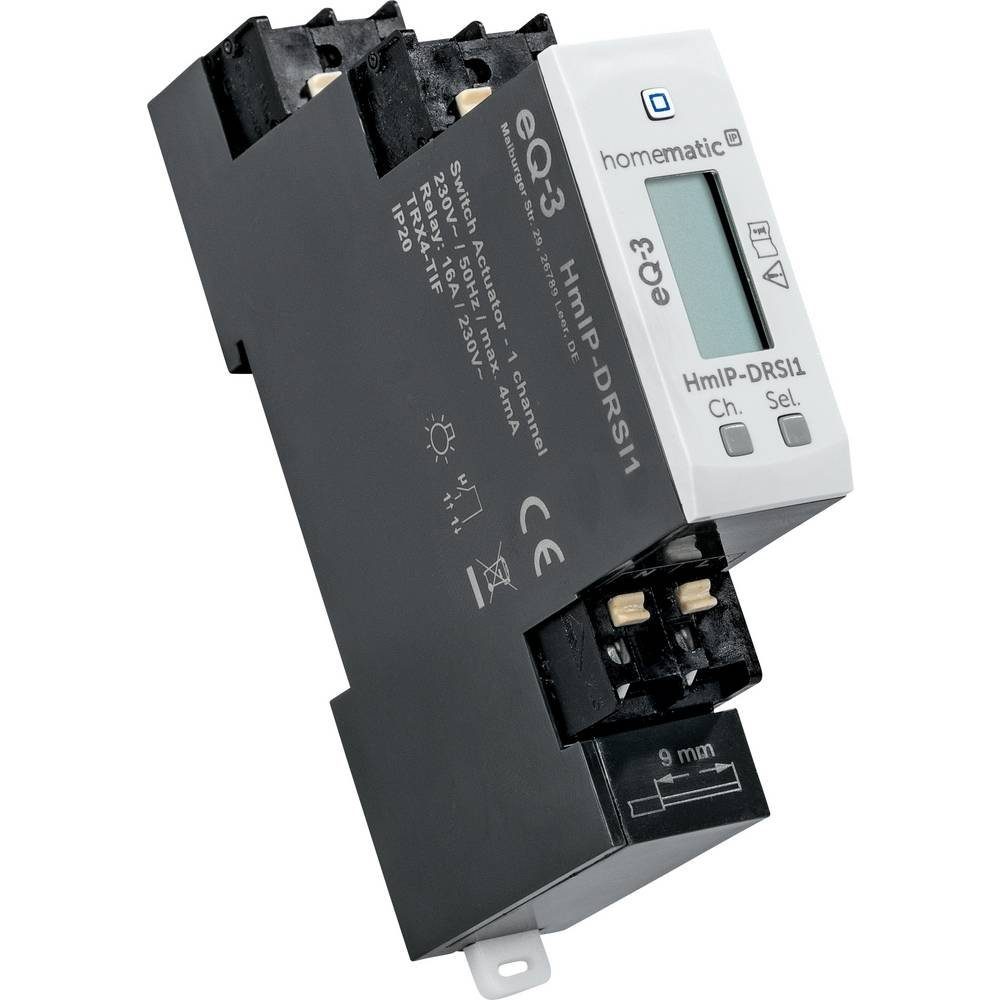 Homematic IP Schaltaktor für Hutschienenmontage - 1-fach Smart-Home-Steuerelement