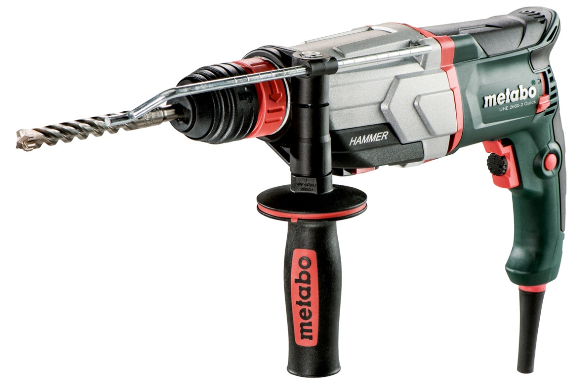 Metabo 600697500 UHE 2660-2 Quick Multihammer + Schneespan-Boorhouder 800 Watt 18 Nm 2,8 J in metaBOX