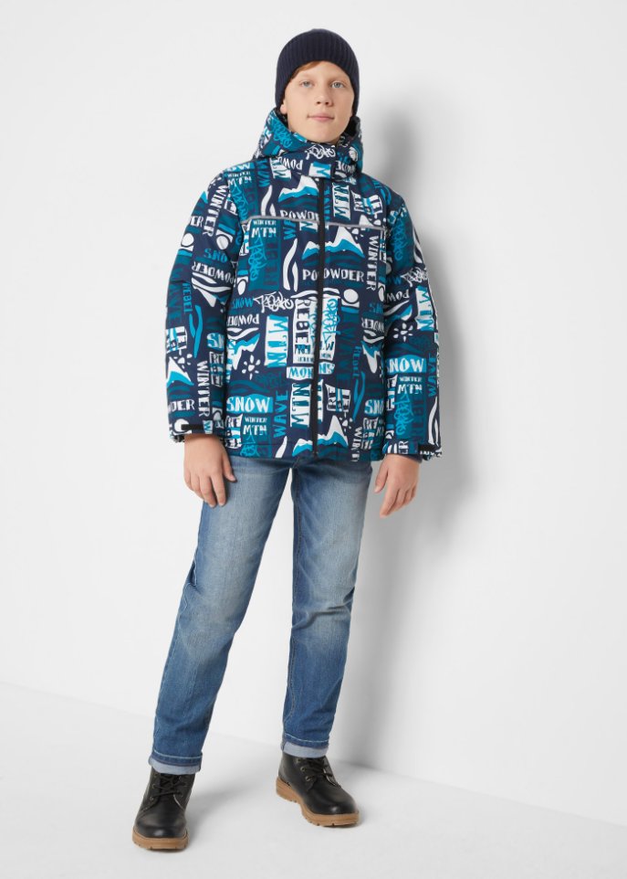 Jungen Skijacke, bunt