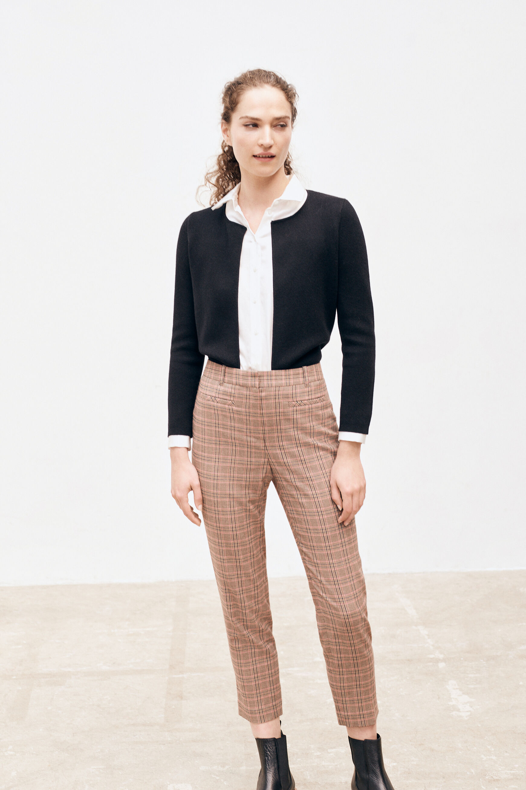gilet flora noir femme