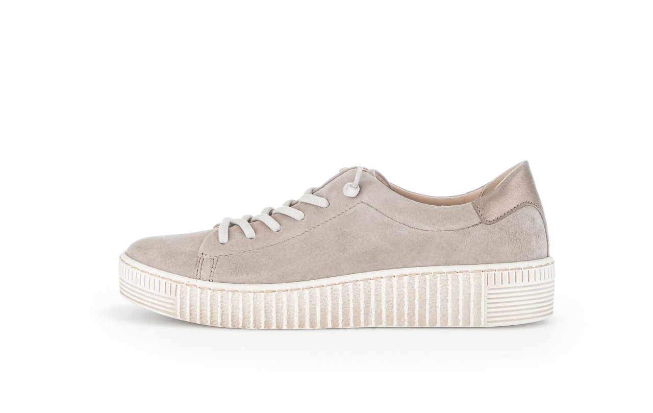 GABOR Freizeit Schnürer beige Gabor Fashion Sneaker low 43.331.12 beig