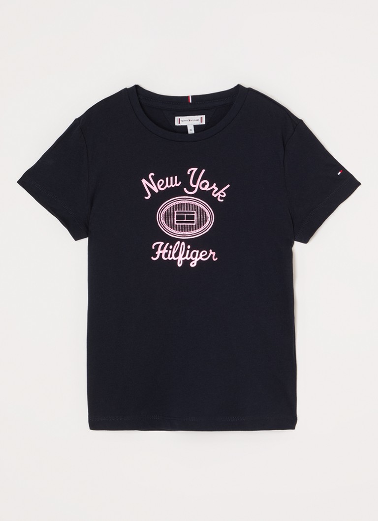 Tricou Tommy Hilfiger cu logo imprimat