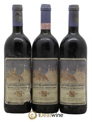 Brunello di Montalcino DOCG Castelgiocondo 1985 - Lot de 3 Bouteilles