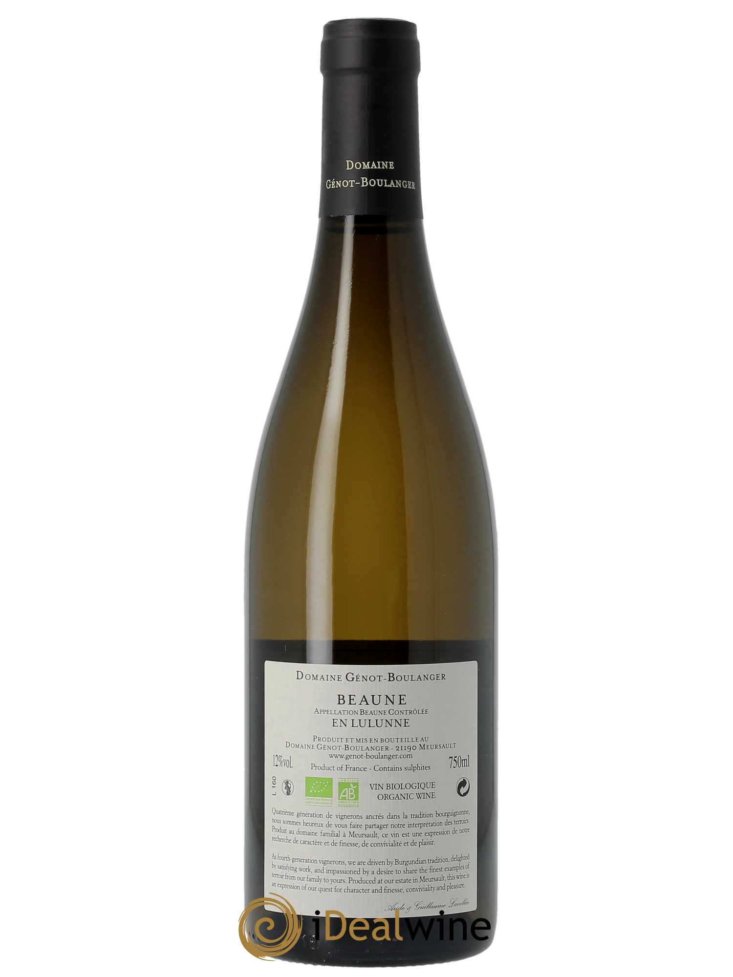 Beaune En Lulunne Génot-Boulanger (Domaine)  2020 - Lot de 1 Bouteille