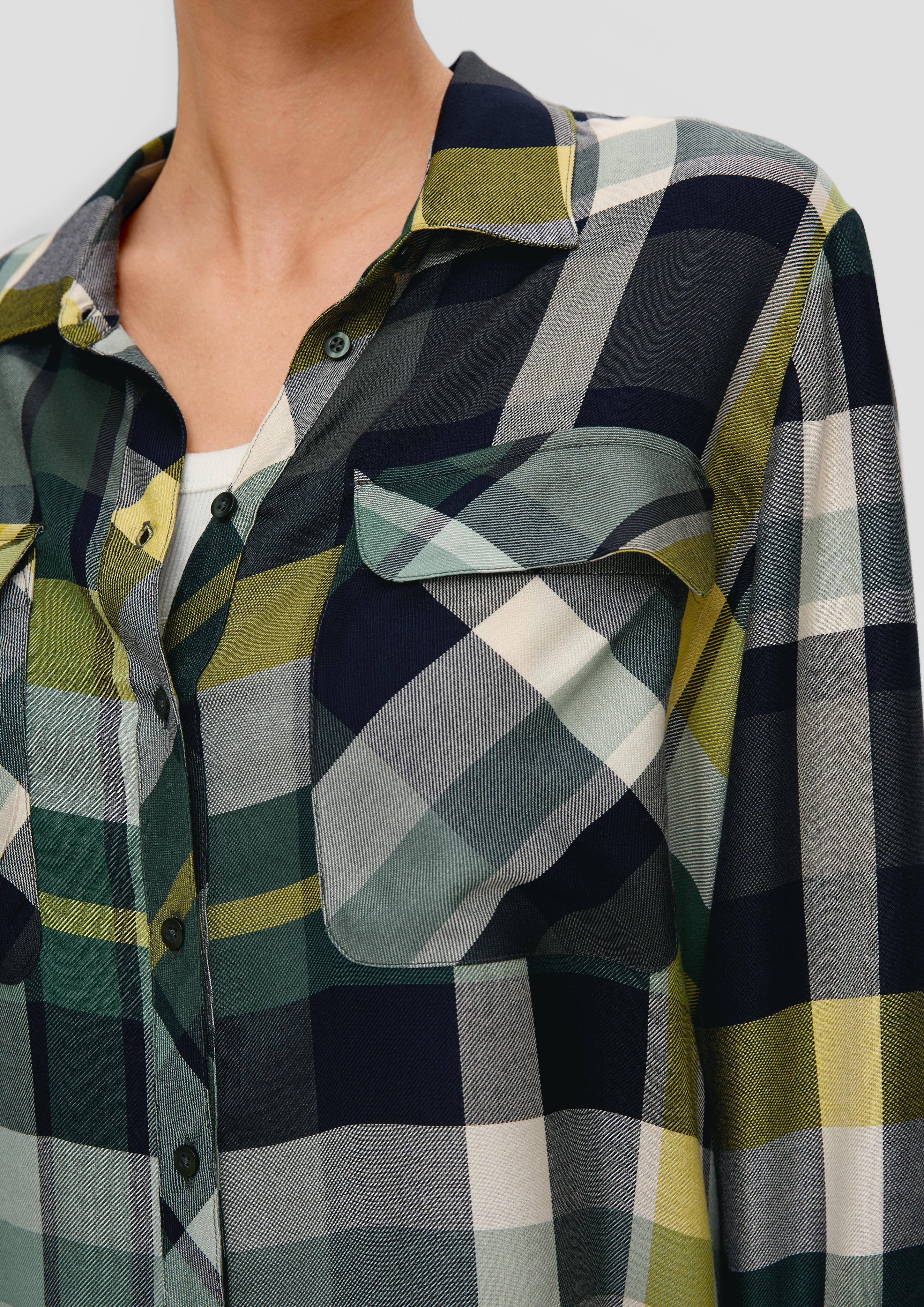 Longbluse aus Viskosemix  2138556-67N8