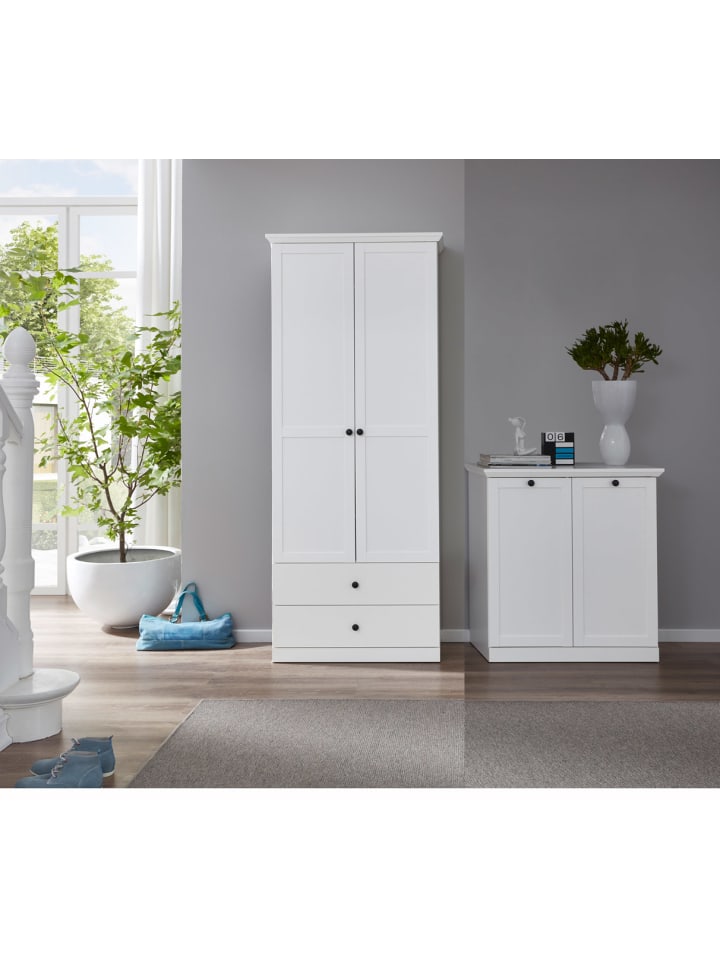 ebuy24 Garderobenschrank BrandsonBaxter Weiß 177 x 41 cm günstig kaufen onesize