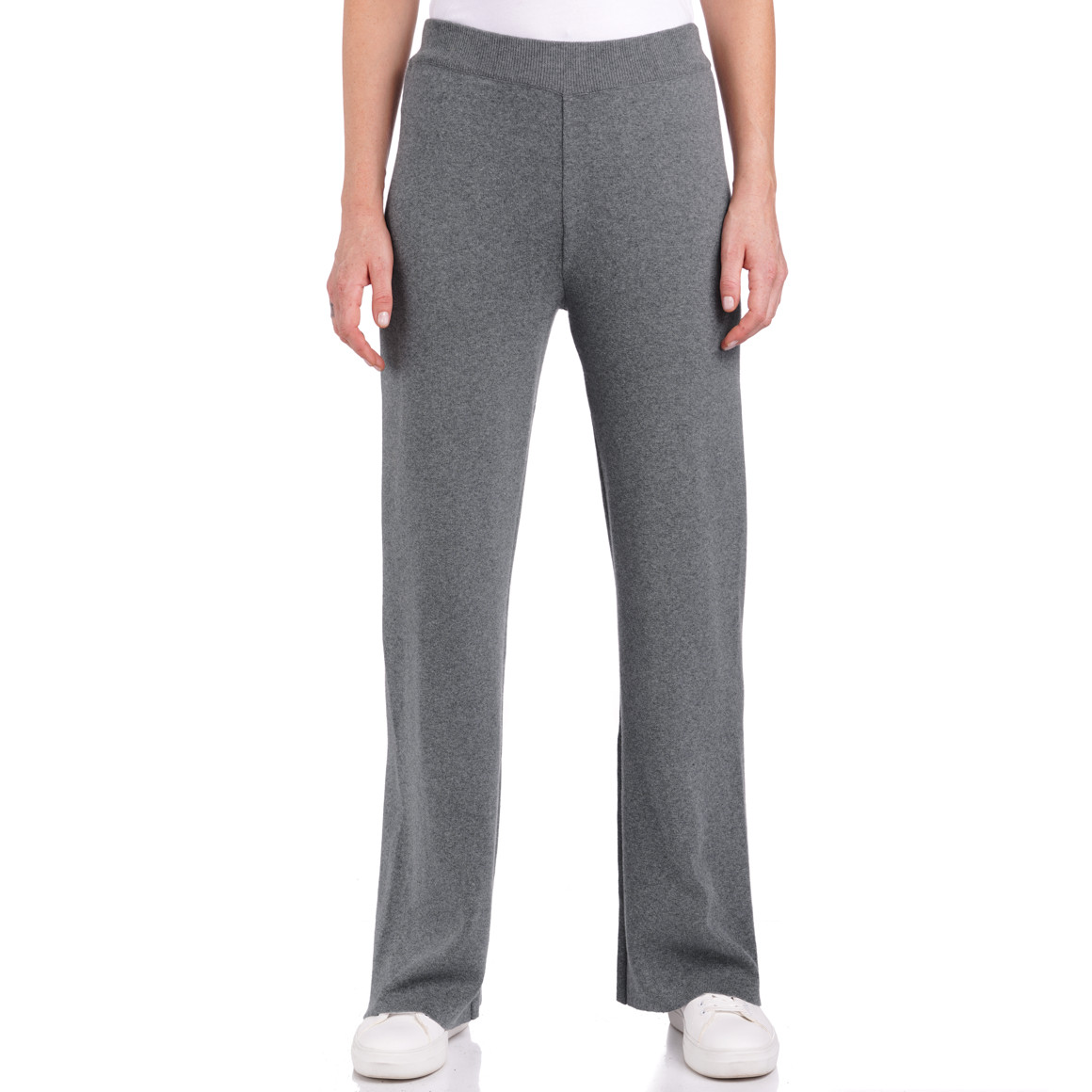 Damen Strickhose mit breitem Elastikbund