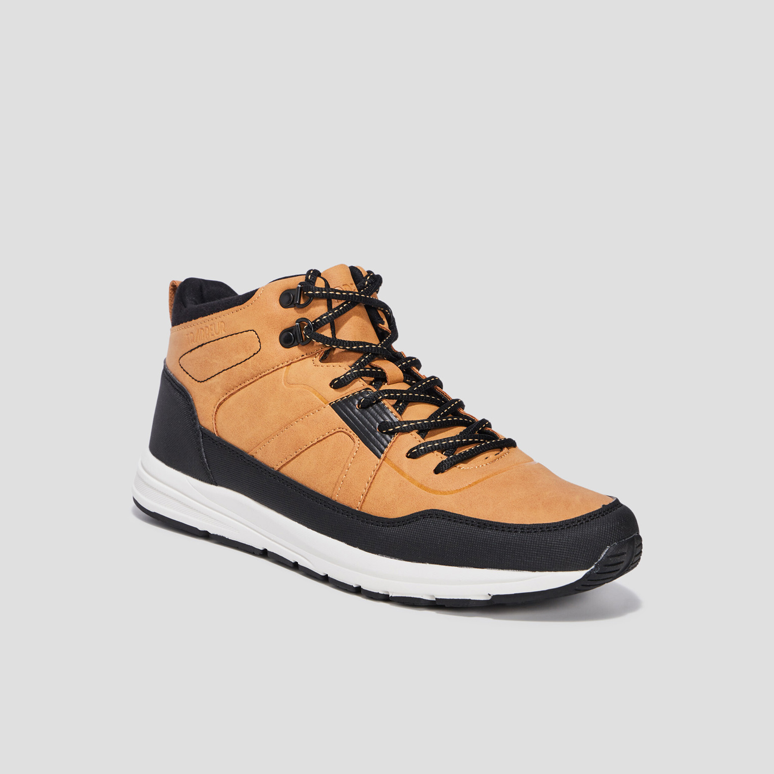 Baskets montantes Trappeur jaune homme | La Halle