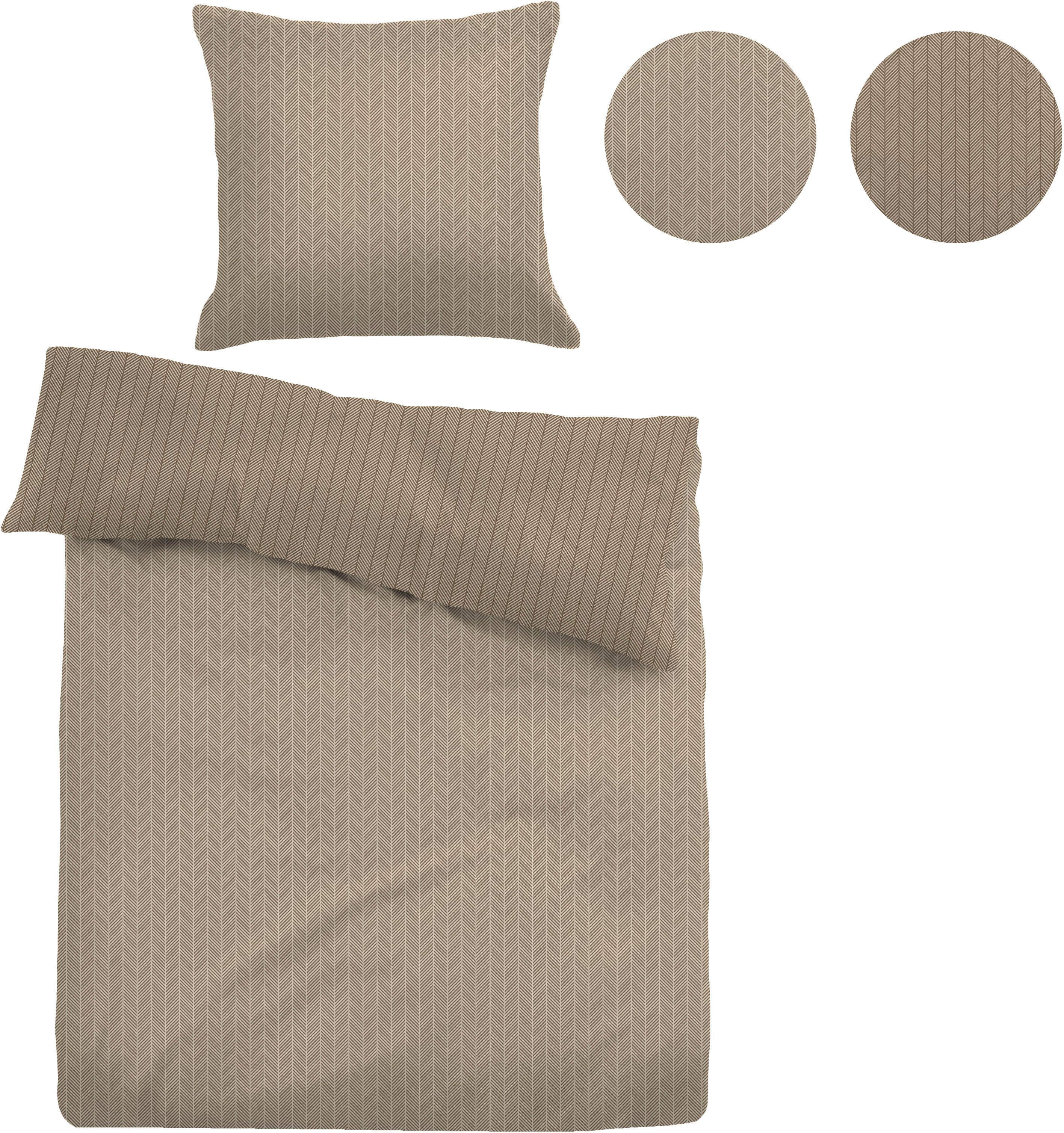 Wendebettwäsche COOPER, TOM TAILOR HOME, Flanell, 2 teilig, wohlig warm im Herbst + Winter, mit Reißverschluss, pflegeleicht