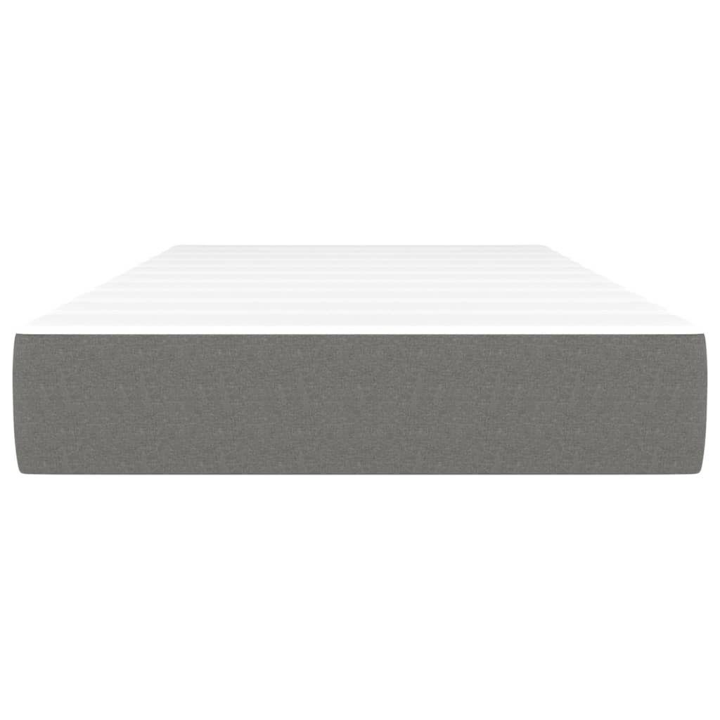 Boxspringmatratze Taschenfederkernmatratze Dunkelgrau 80x200x20 cm Stoff, vidaXL, 20 cm hoch