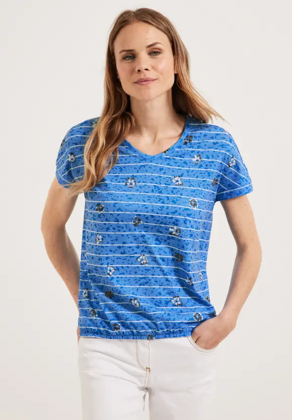 CECIL Burn Out T-Shirt mit Print