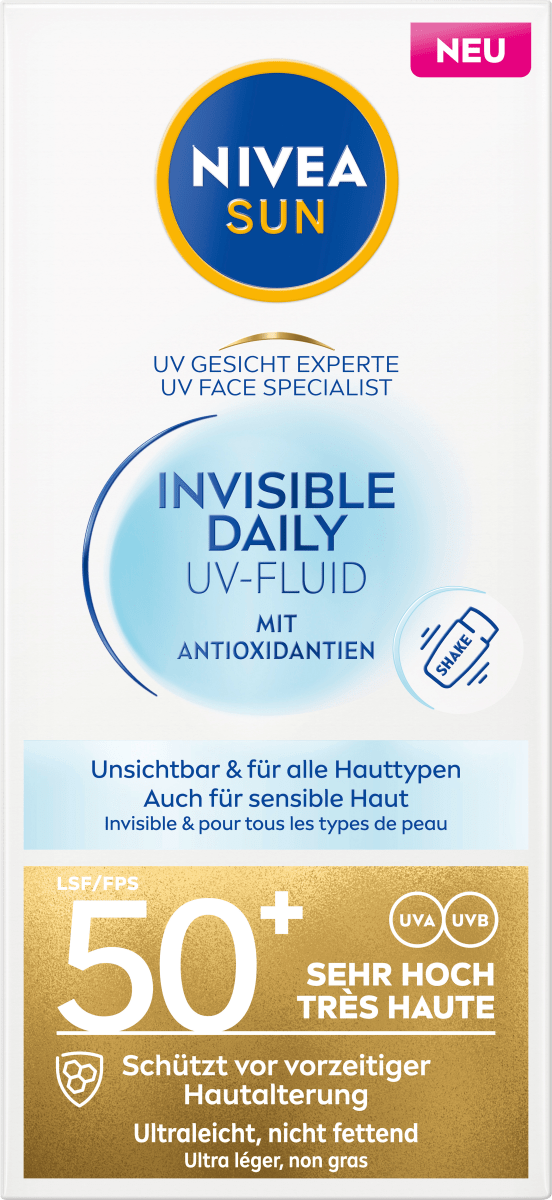 Sonnenfluid Gesicht invisible daily LSF 50+, 40 ml