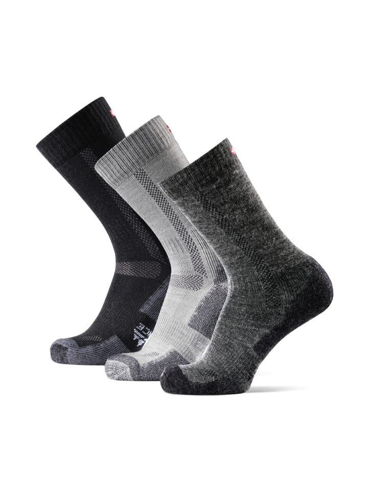 DANISH ENDURANCE Socken Hiking Classic in black/light grey/dark grey günstig kaufen