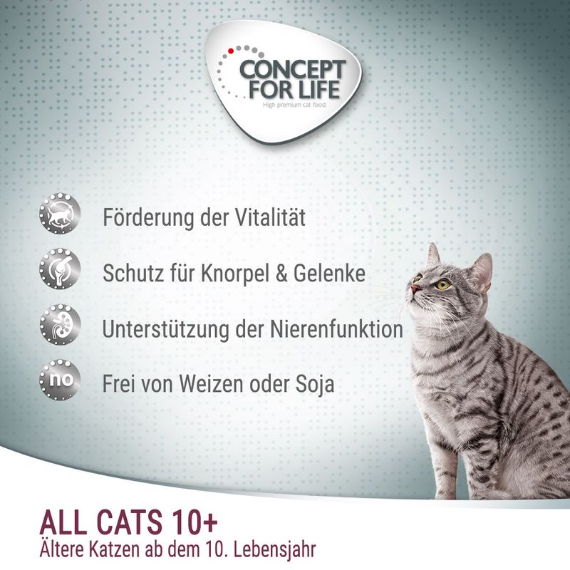 Concept for Life All Cats 10+ - Verbesserte Rezeptur! | bitiba %