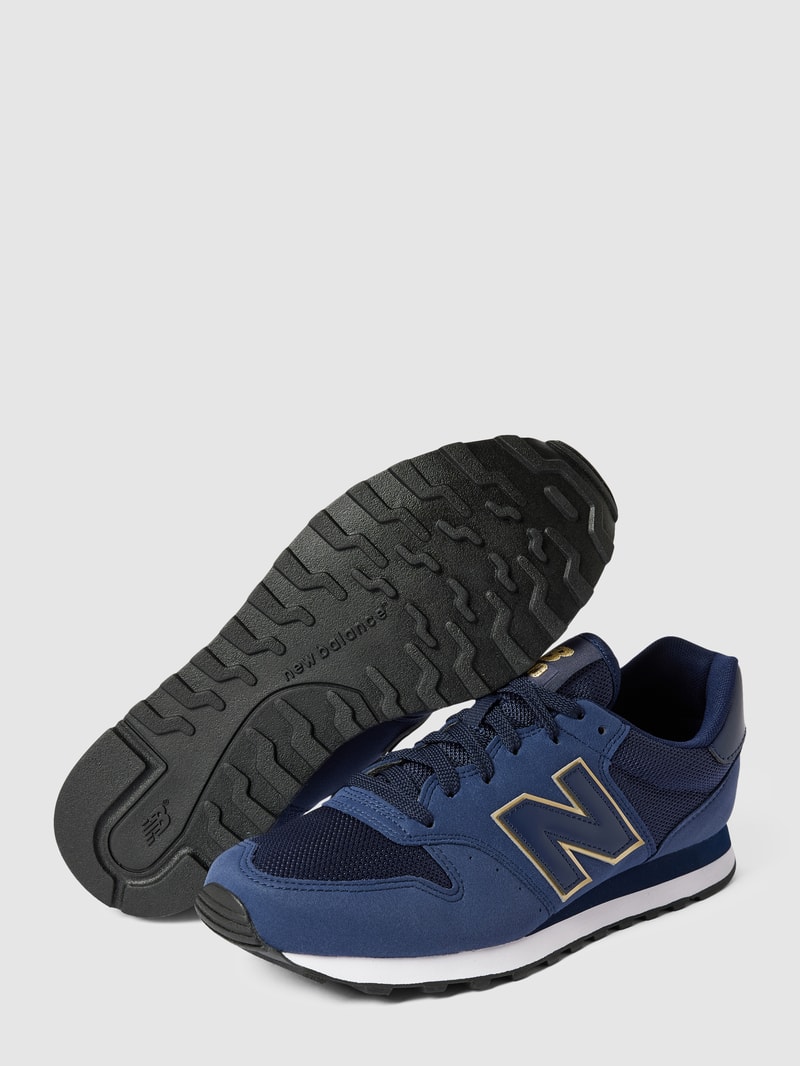 Sneaker mit Two-Tone-Machart in dunkelblau