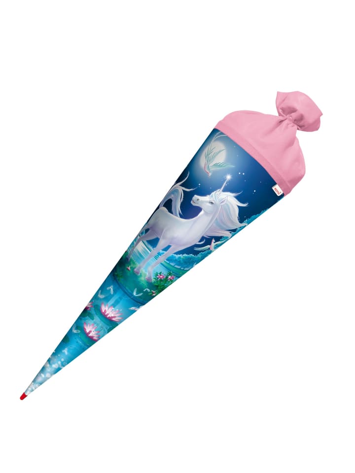 ROTH Schultüte groß Mondschein-Einhorn 70 cm in Blau günstig kaufen onesize