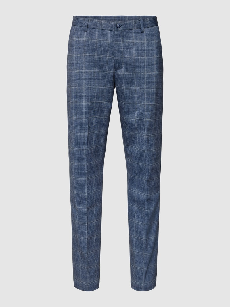 Anzughose mit Karomuster in jeans