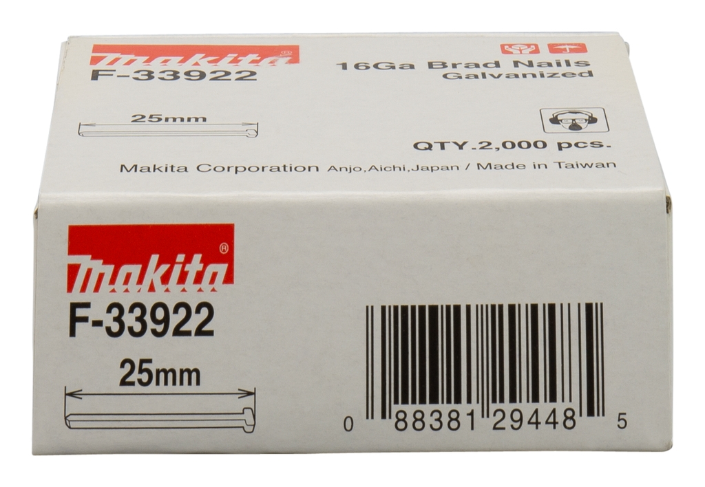 Makita pribor F-33922 čep 25 mm pocinčan 2000 dijelova