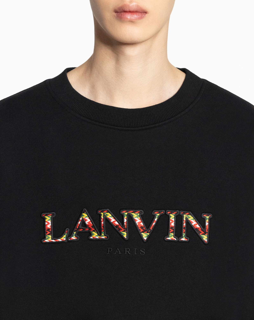 SWEAT-SHIRT OVERSIZE BRODÉ LANVIN CURB