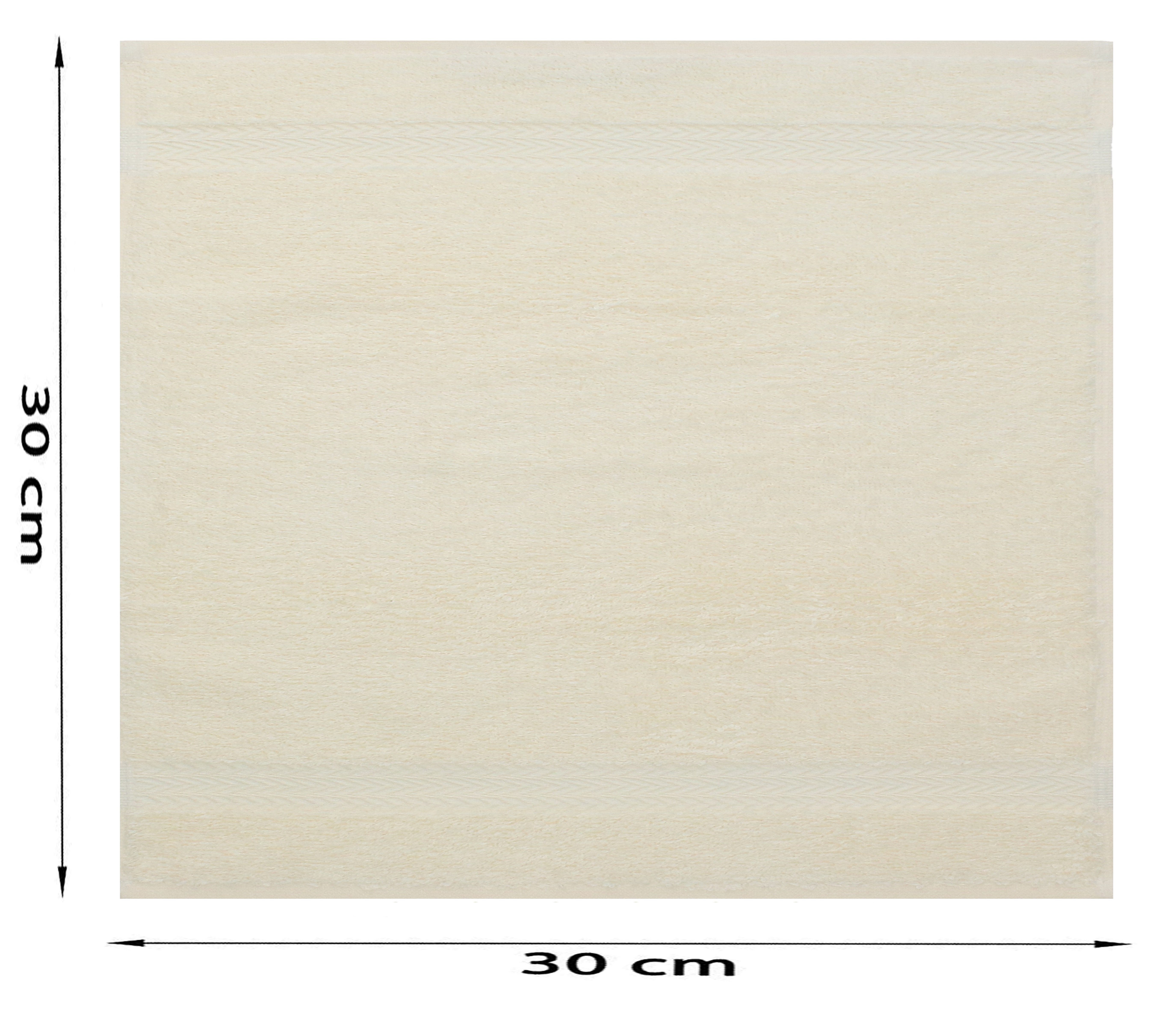 Betz Seiftuch 10 Stück Seiftücher Premium 100% Baumwolle Seiflappen-Set 30x30 cm Farbe nussbraun und anthrazit