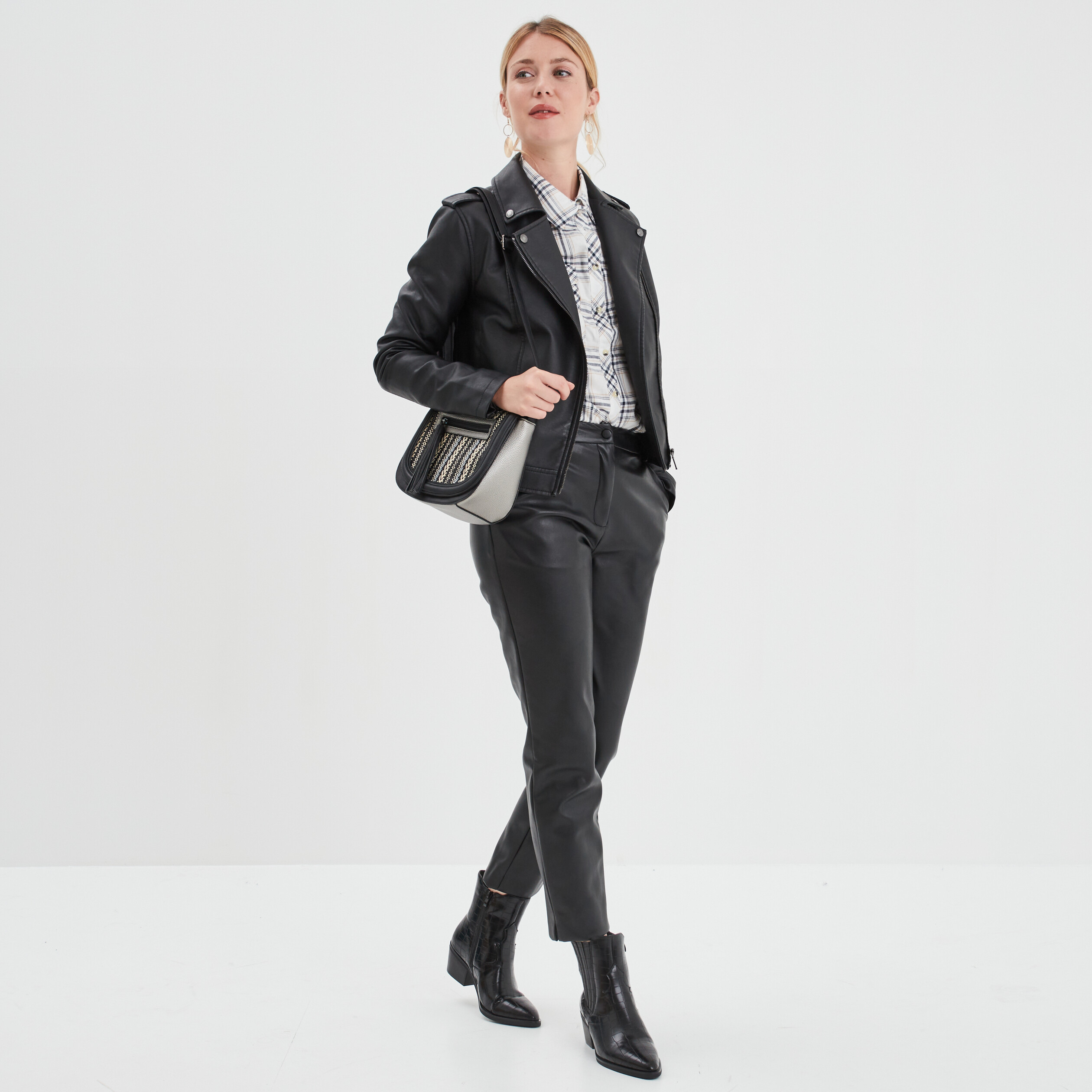 Chemise manches longues avec poches ecru femme | La Halle